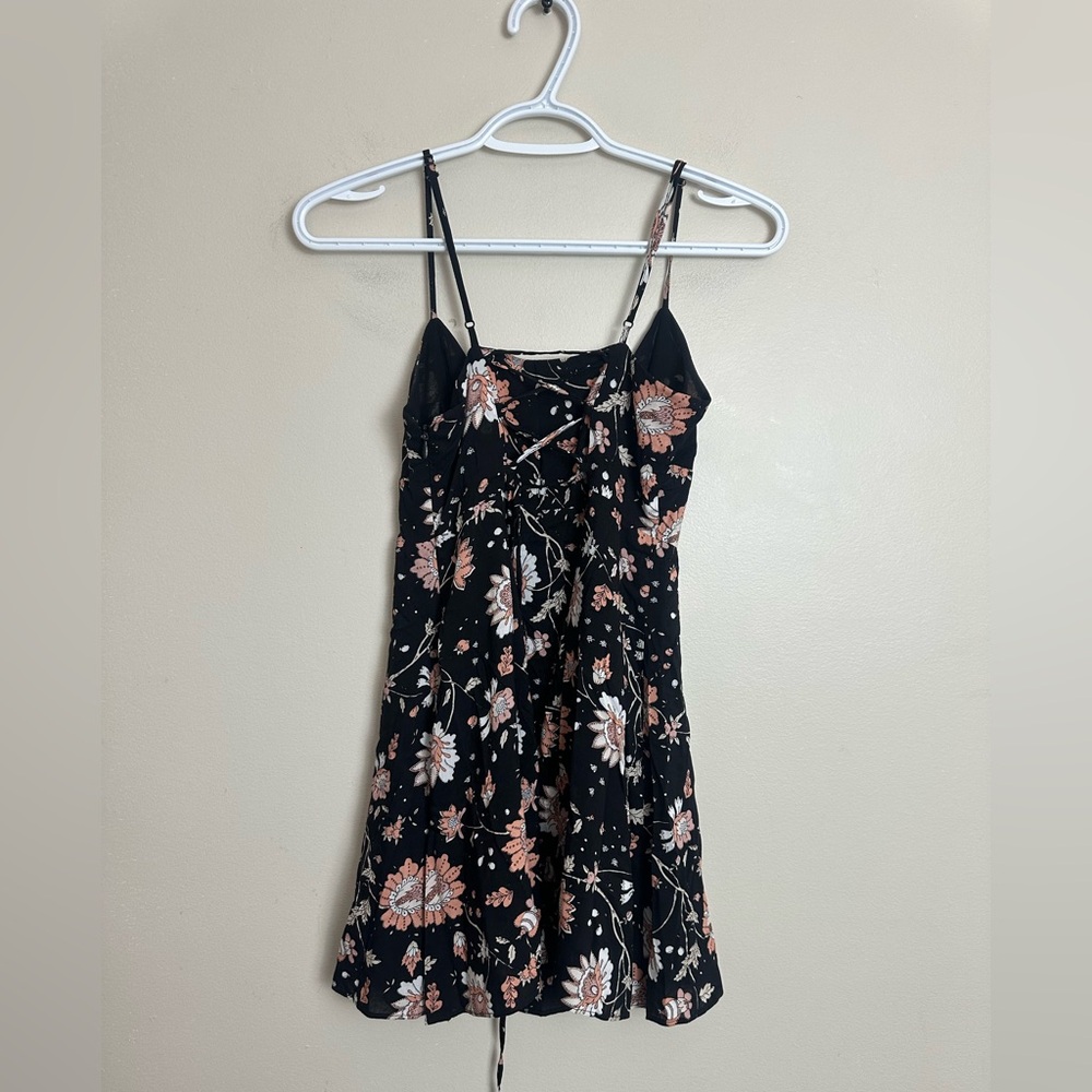 CHILDREN’S American Eagle Black Floral Mini Dress - Size 00 (US/CA/MX) | UK 2 - Picture 7 of 7